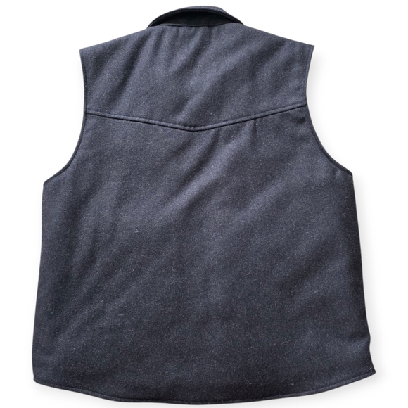 Cripple Creek Wool Melton Vest W/Concealed Carry Pocket, Heather Black, Size M - Picture 3 of 8